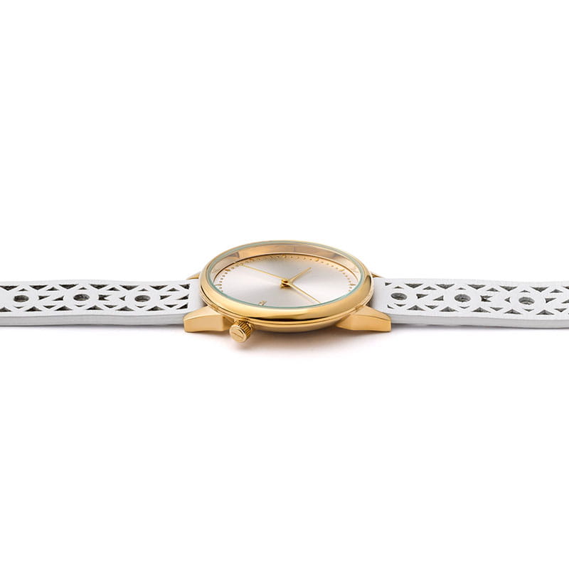 Komono Estelle Cutout White Gold KOM-W265 Twoje Zegarki