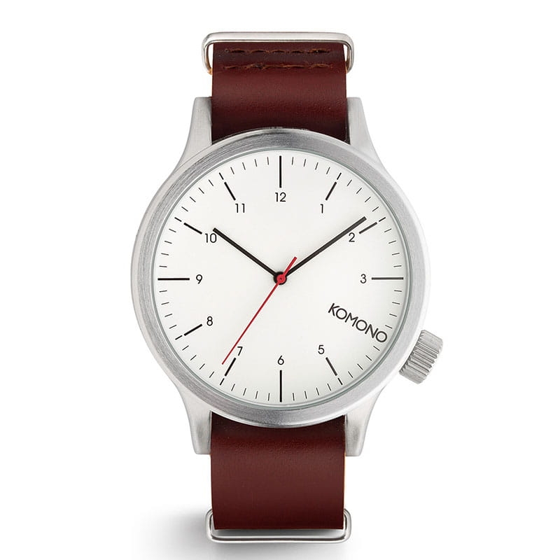 Komono Magnus Silver Burgundy KOM-W1903 Twoje Zegarki