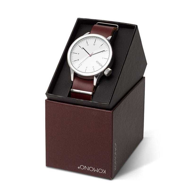 Komono Magnus Silver Burgundy KOM-W1903 Twoje Zegarki