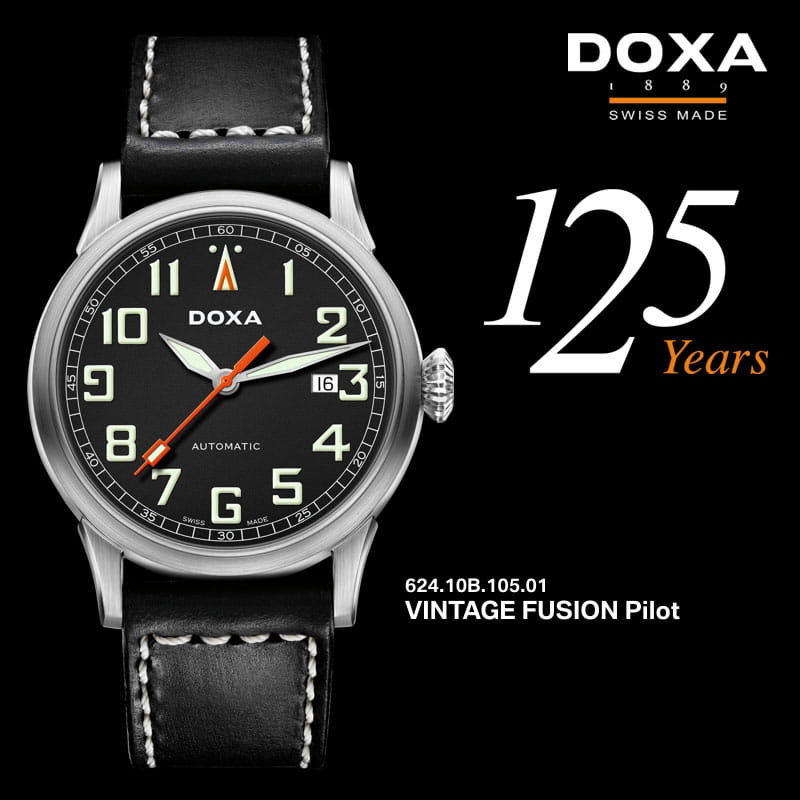 Doxa Vintage Fusion Pilot 624.10B.105.01 Twoje Zegarki