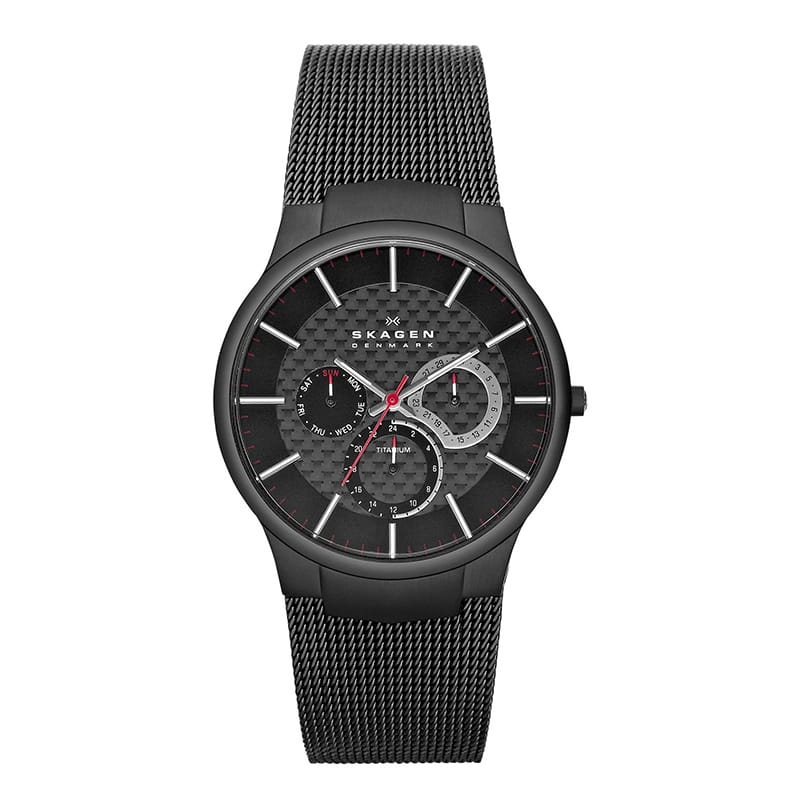 Zegarek męski Skagen Grenen Titanium Multifunction 809XLTBB Twoje Zegarki