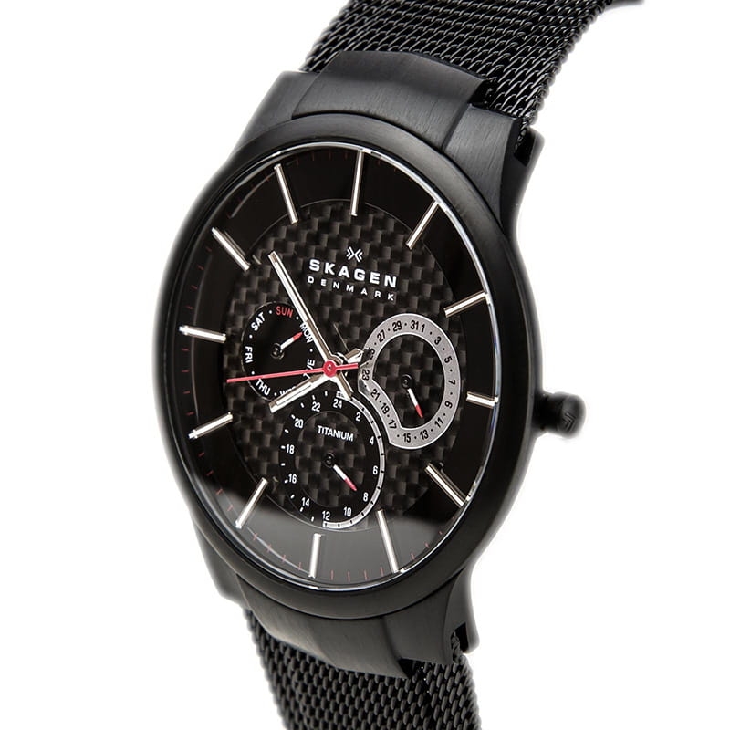 Zegarek męski Skagen Grenen Titanium Multifunction 809XLTBB Twoje Zegarki