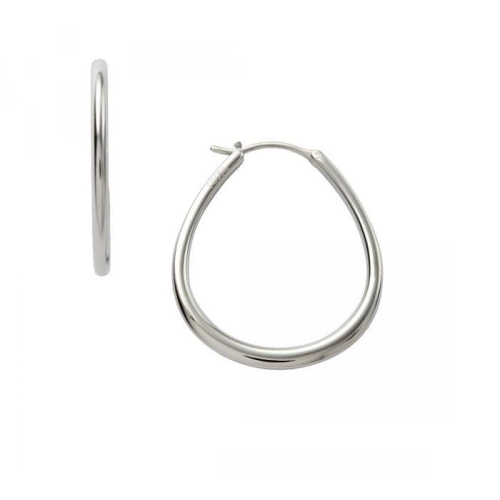 Kolczyki Fossil Steel Hoops JF00105040