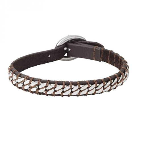 Bransoletka Fossil Braided Leather JA6064040