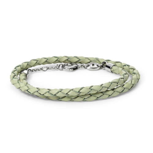 Bransoletka Fossil Braided Double Wrap JF01202040