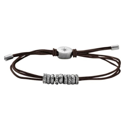 Bransoletka Fossil Adjustable Glitz Chocolate JA5793040