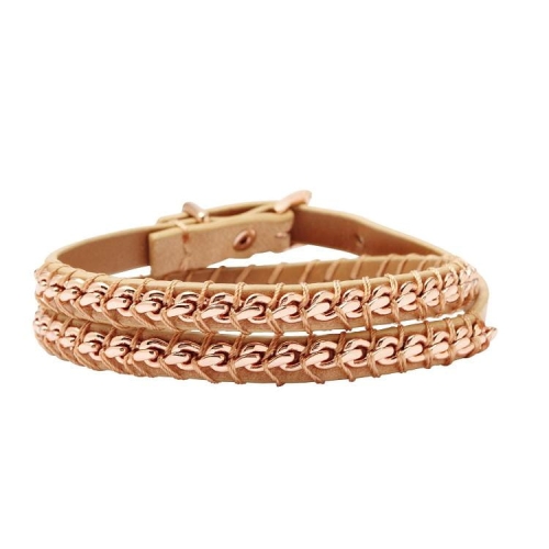 Bransoletka Fossil Double Chain JA5868791