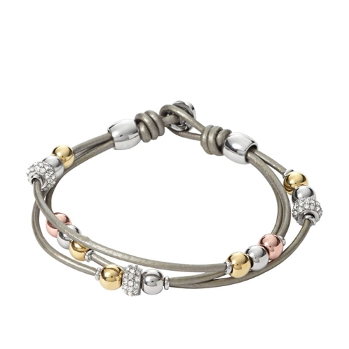 Bransoletka Fossil Rondel Gray JA6067998