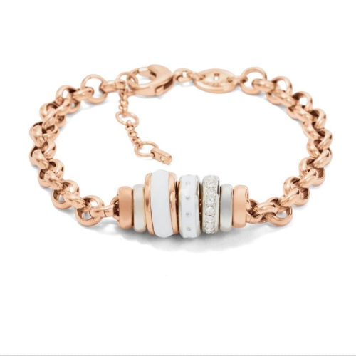 Bransoletka Fossil Rose Charm JF01121998