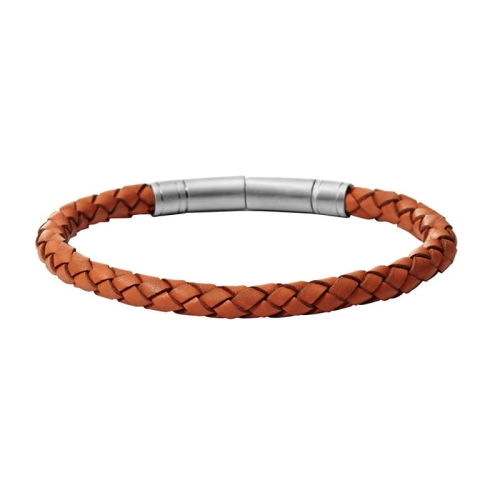Bransoleta Fossil Braided Orange JF00513797