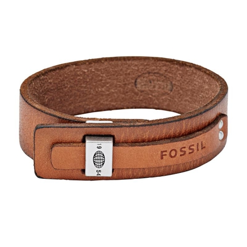 Bransoleta Fossil Leather Pin JA6326797