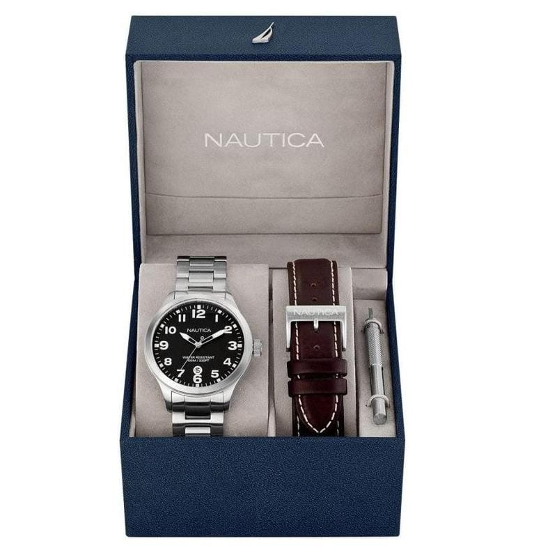 Zegarek męski Nautica BFD 101 Date Box Set A15599G Twoje Zegarki