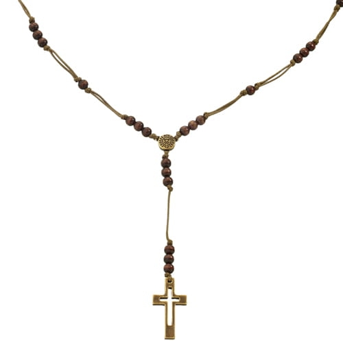 Naszyjnik męski Guess Cross UMN71204