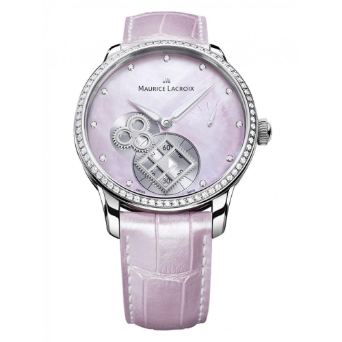 Zegarek Maurice Lacroix Masterpiece Square Wheel Pink Pearl MP7158-SD501-570