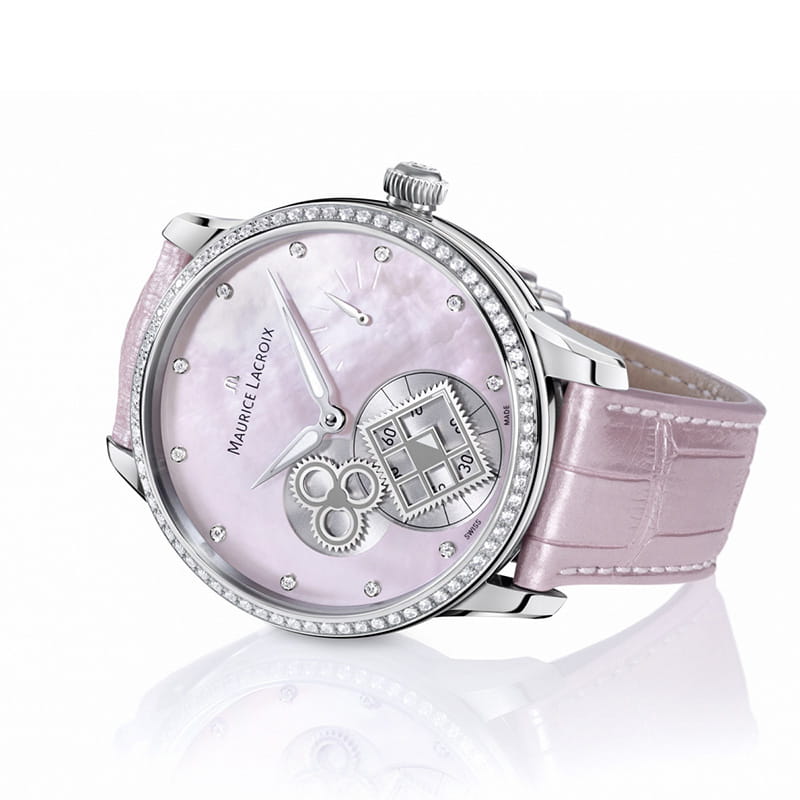 Zegarek Maurice Lacroix Masterpiece Square Wheel Pink Pearl MP7158-SD501-570 Twoje Zegarki
