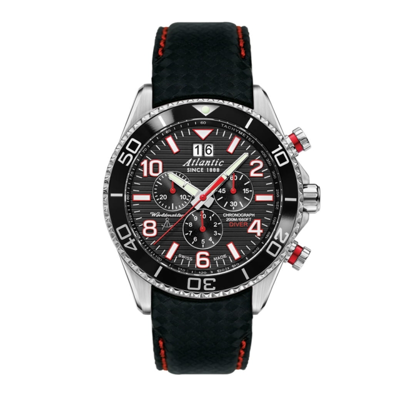 Zegarek męski Atlantic Worldmaster Diver Chrono 55470.47.65RC Twoje Zegarki