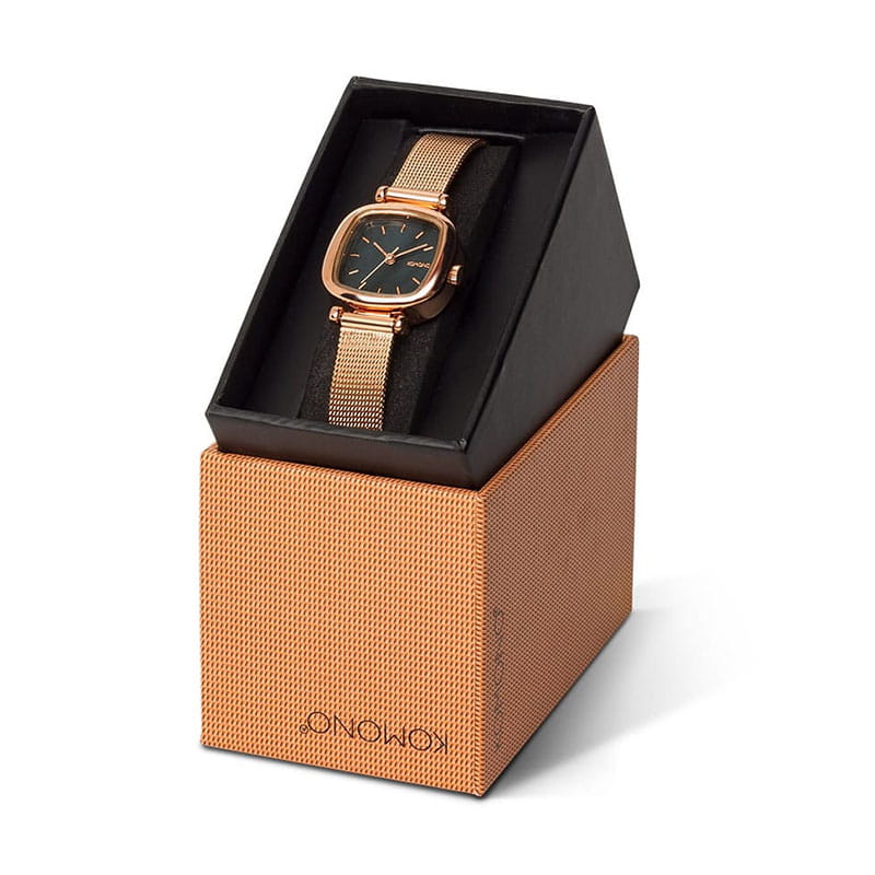 Komono Moneypenny Royale Rose Gold Black KOMW-1244 Twoje Zegarki