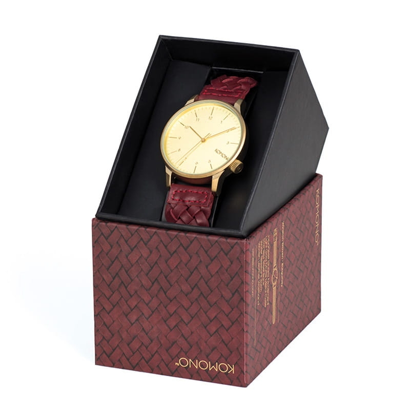 Komono Winston Woven Burgundy KOM-W2030 Twoje Zegarki