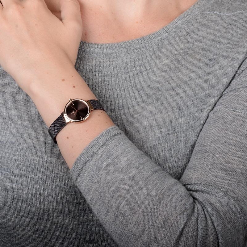 Obaku Klar Lille Walnut V153LVNMN Twoje Zegarki