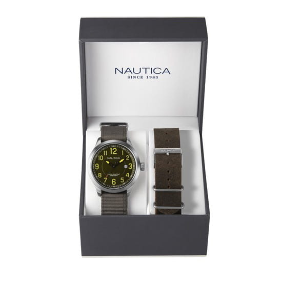 Zegarek męski Nautica NCC 01 Date Box Set NAI12525G Twoje Zegarki