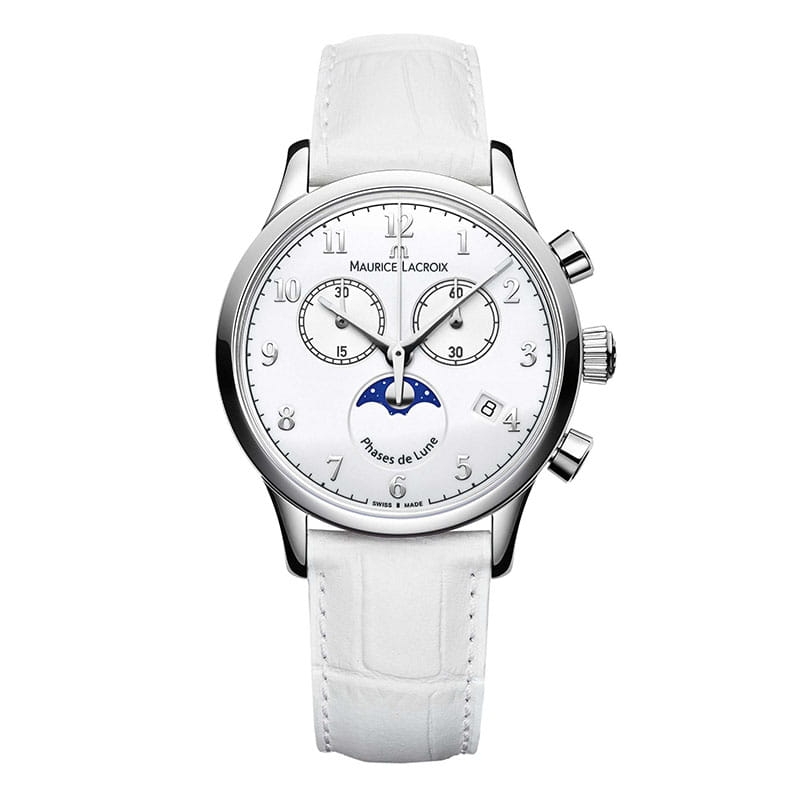 Zegarek Maurice Lacroix Les Classiques Chronographe Phases De Lune Ladies LC1087-SS001-120-1 Twoje Zegarki
