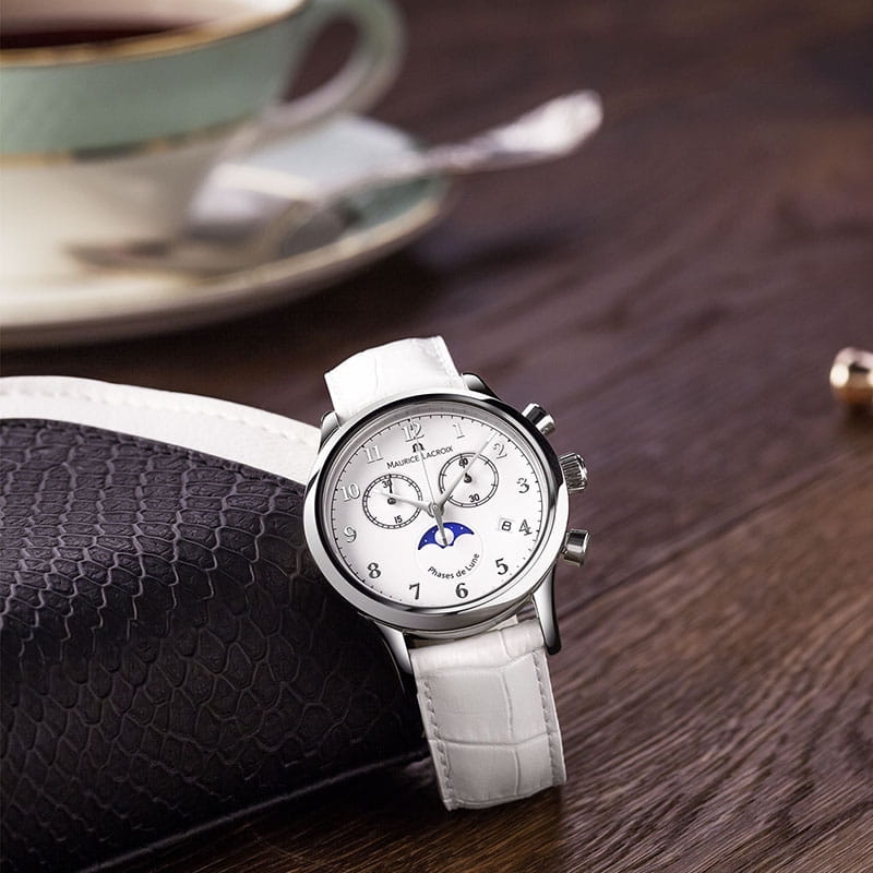 Zegarek Maurice Lacroix Les Classiques Chronographe Phases De Lune Ladies LC1087-SS001-120-1 Twoje Zegarki