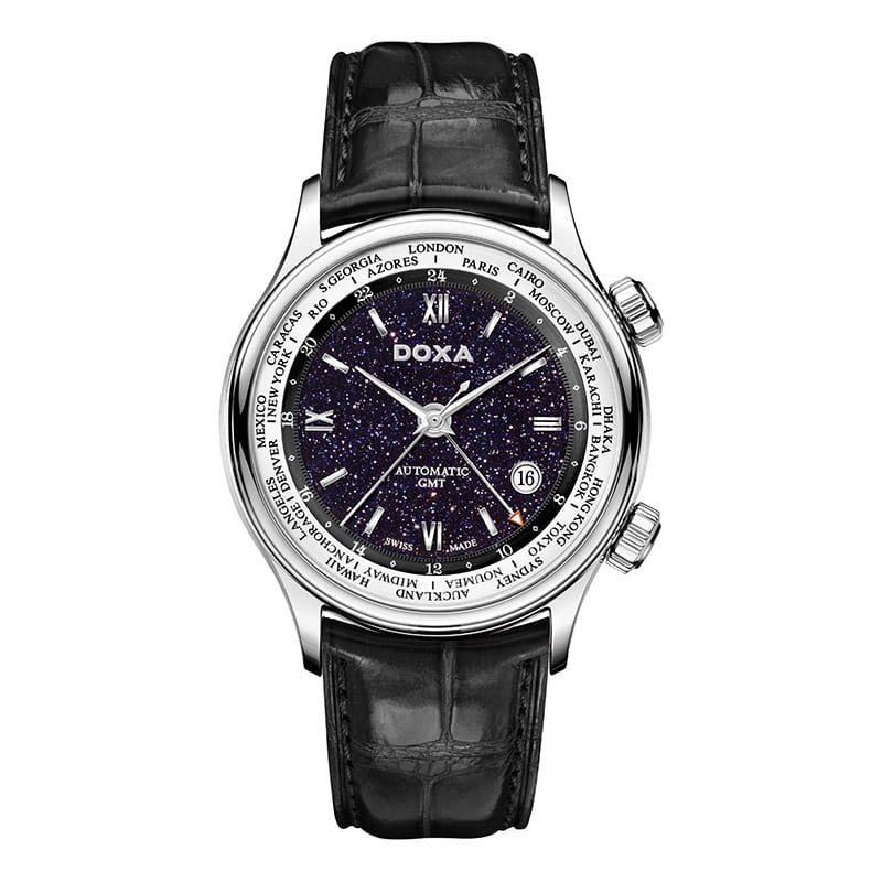 Zegarek męski Doxa Blue Planet GMT D181SBU Limited Edition Twoje Zegarki