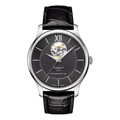 Zegarek Tissot Tradition Powermatic 80 Open Heart T0639071605800