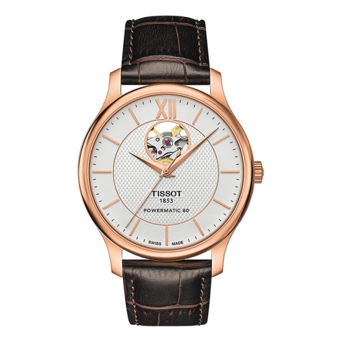 Zegarek Tissot Tradition Powermatic 80 Open Heart T0639073603800