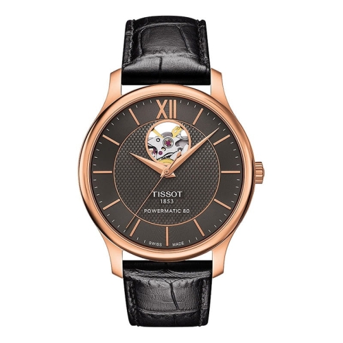 Zegarek Tissot Tradition Powermatic 80 Open Heart T0639073606800