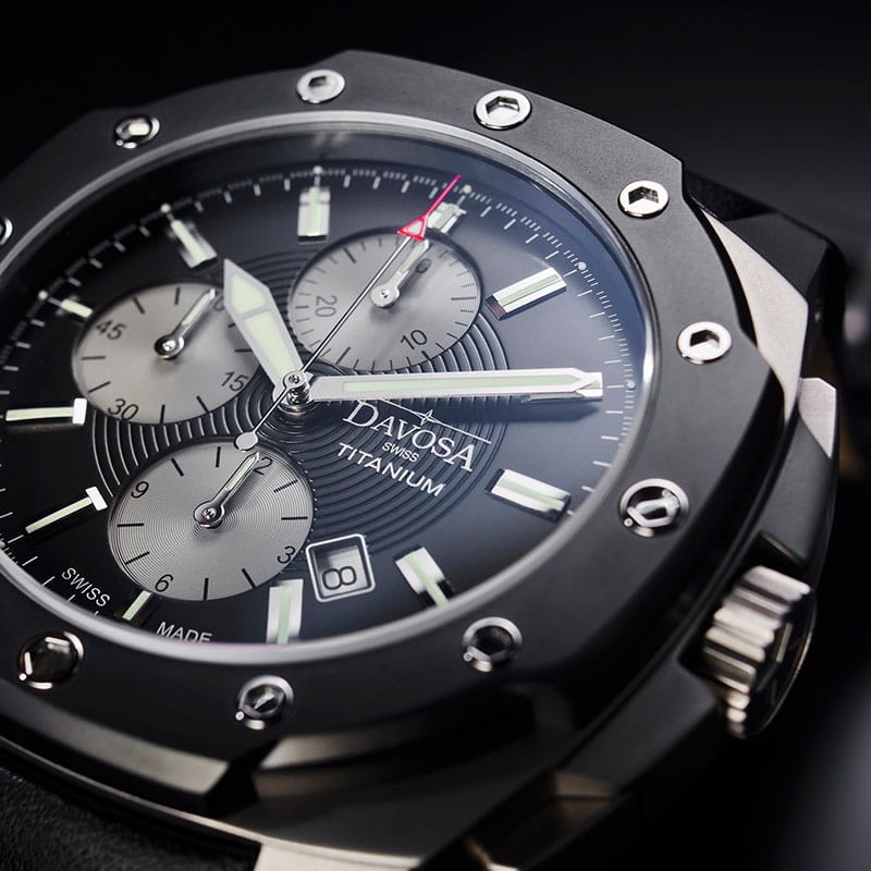 Zegarek męski Davosa Titanium Automatic Chronograph 16150555 Twoje Zegarki