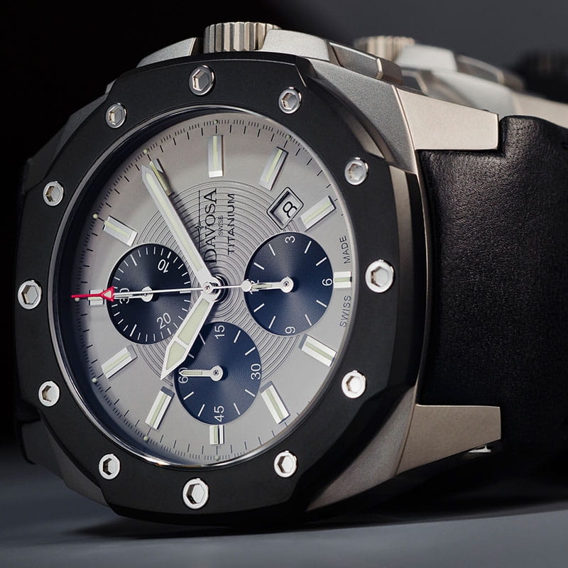 Zegarek męski Davosa Titanium Automatic Chronograph 16150515 Twoje Zegarki