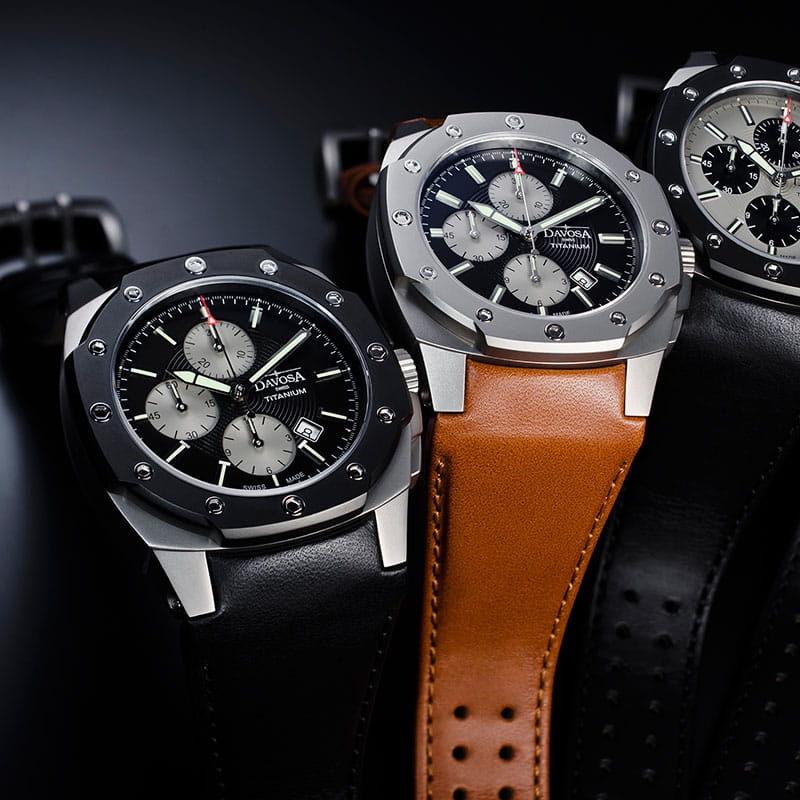 Zegarek męski Davosa Titanium Automatic Chronograph 16150355 Twoje Zegarki