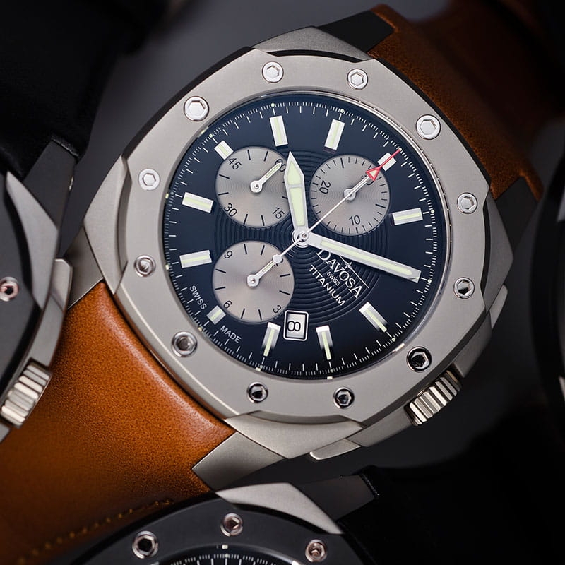 Zegarek męski Davosa Titanium Automatic Chronograph 16150355 Twoje Zegarki