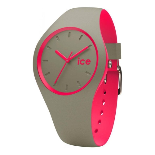 Zegarek damski Ice Watch Ice Duo Khaki Pink DUOKPKSS16
