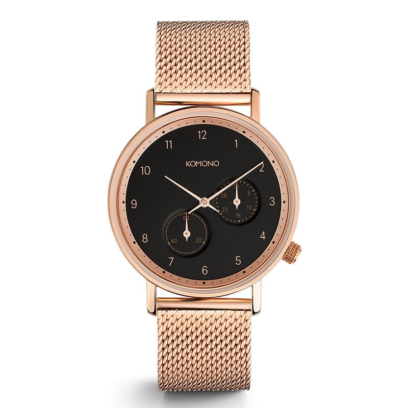 Zegarek męski Komono Walther Rose Gold Mesh KOM-W4022 Twoje Zegarki