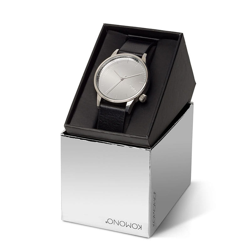 Komono Winston Mirror Silver Black KOM-W2892 Twoje Zegarki