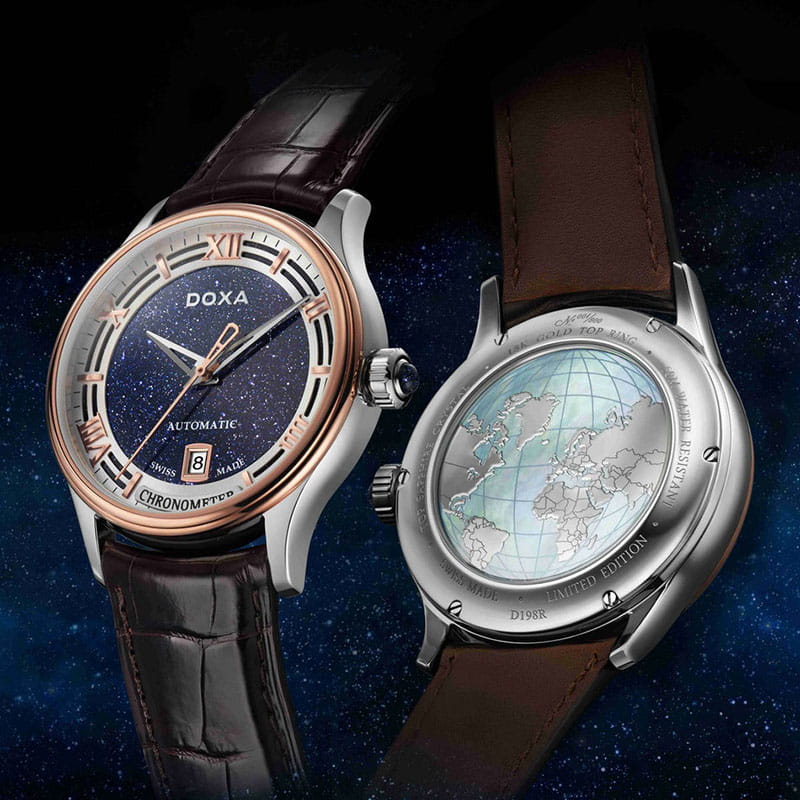 Zegarek męski Doxa Grandemetre Blue Planet COSC Limited Edition D198RBU Twoje Zegarki