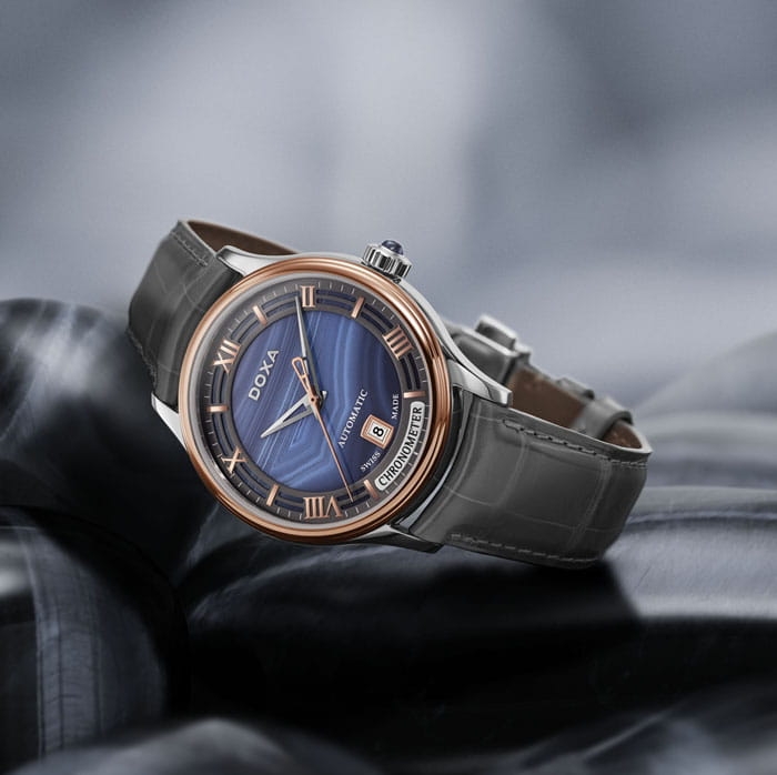 Zegarek męski Doxa Grandemetre Blue Planet COSC Limited Edition D198RAG Twoje Zegarki