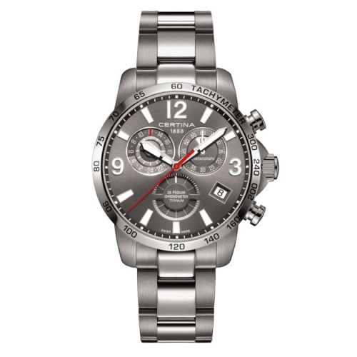 Zegarek Certina DS Podium Chronograph GMT Titanium COSC C034.654.44.087.00