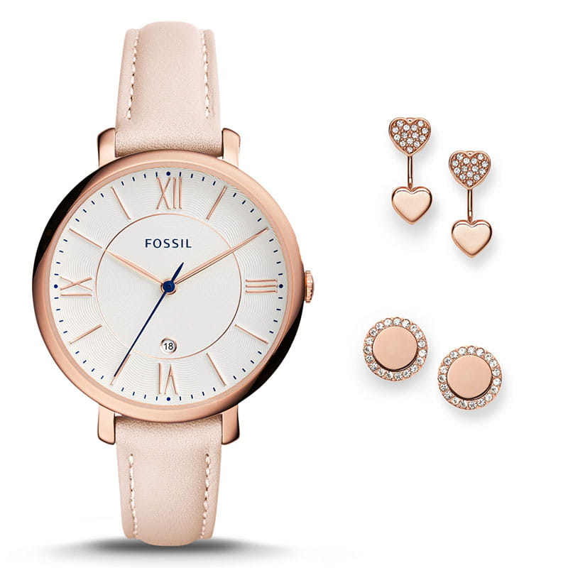 Fossil Jacqueline + Kolczyki ES4202SET Twoje Zegarki