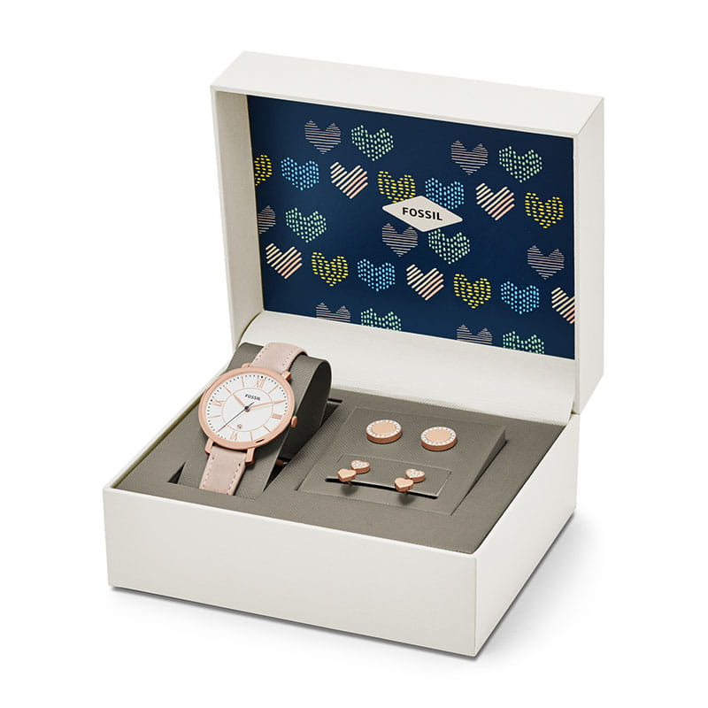 Fossil Jacqueline + Kolczyki ES4202SET Twoje Zegarki