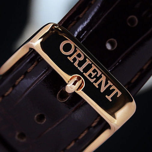 Orient Bambino Automatic FAC00002W0 - skórzany pasek z logowanym zapięciem