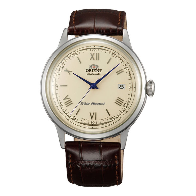 Orient Bambino Automatic FAC00009N0 - zegarek automatyczny z beżową tarczą i datownikiem