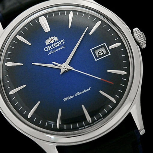Orient Bambino Automatic FAC08004D0 - ciemna tarcza z gradientowym wykończeniem i indeksami
