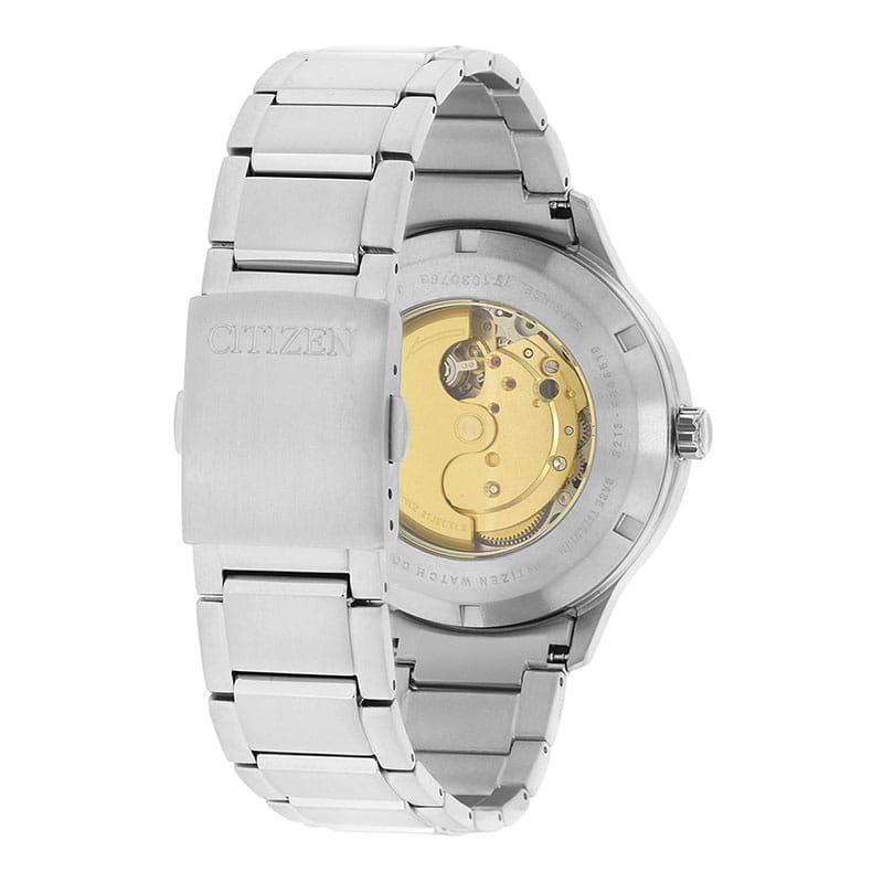 Citizen Mechanical Titanium NJ0090-81E tył zegarka