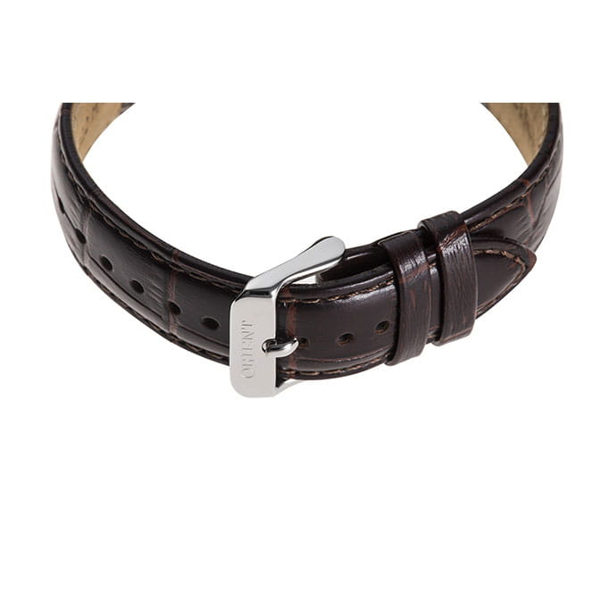 Orient Bambino Small Seconds RA-AP0003S10B - brązowy skórzany pasek z klamrą