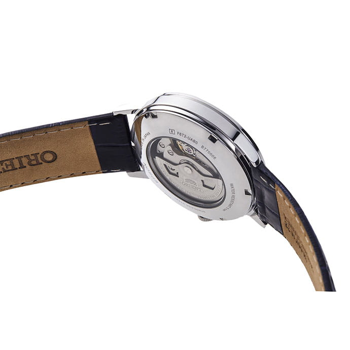Orient Esteem Open Heart RA-AG0011L10B - przeszklony i zakręcany dekiel z widocznym mechanizmem