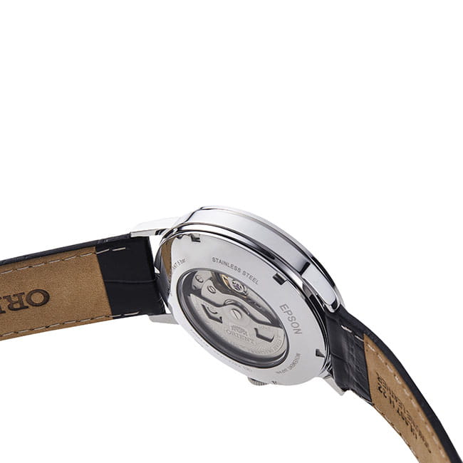 Orient Esteem Open Heart RA-AG0009S10B - przeszklony dekiel z widocznym mechanizmem
