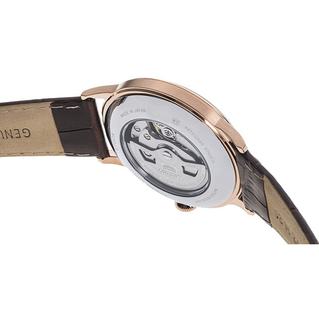 Orient Bambino Open Heart RA-AG0001S10B - przeszklony dekiel koperty